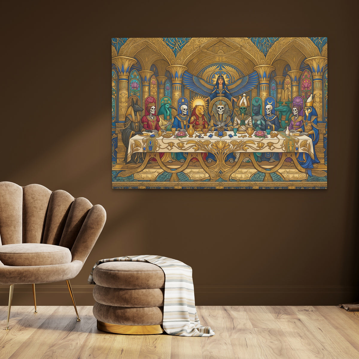 Mummies Last Supper — Mummies Last Supper brown room land 207