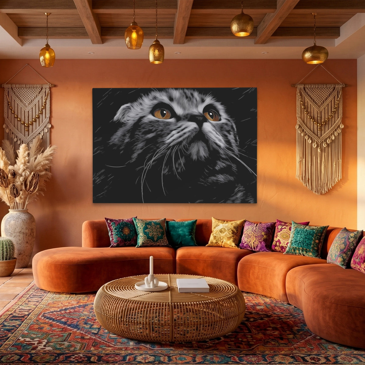 Munchkin Cat Luminous Eyes — Munchkin Cat Luminous Eyes Boho Living Land 67