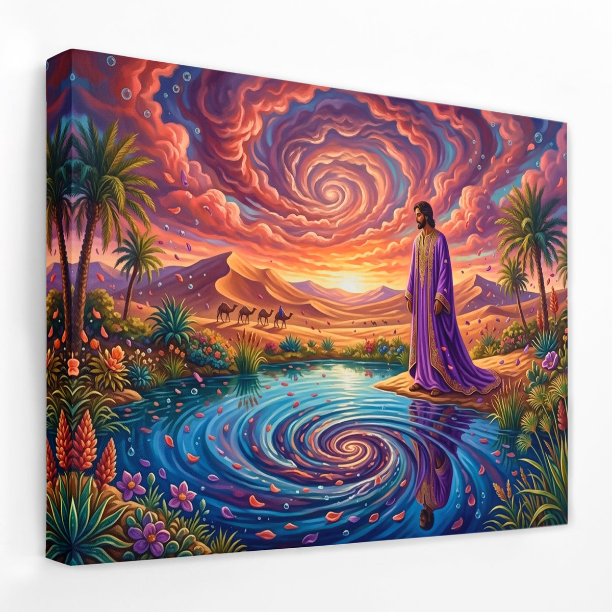Mystic Water Reverie — Mystic Water Reverie Landscape   Side View   Mirror Wrap 170
