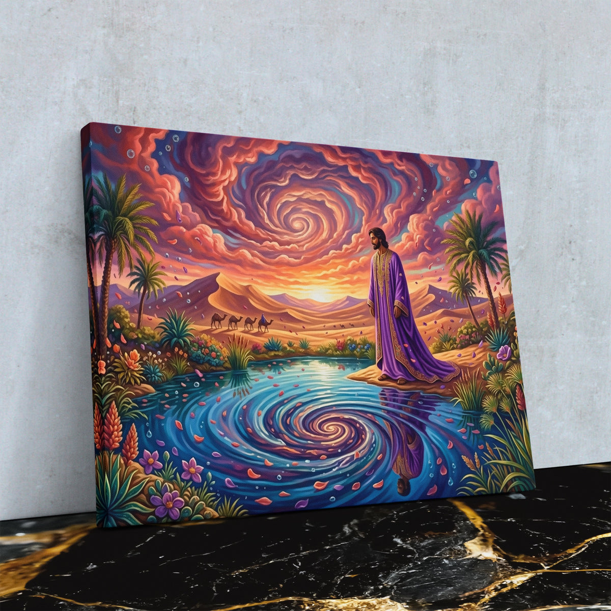 Mystic Water Reverie — Mystic Water Reverie Against Wall4x5 Reflect 10