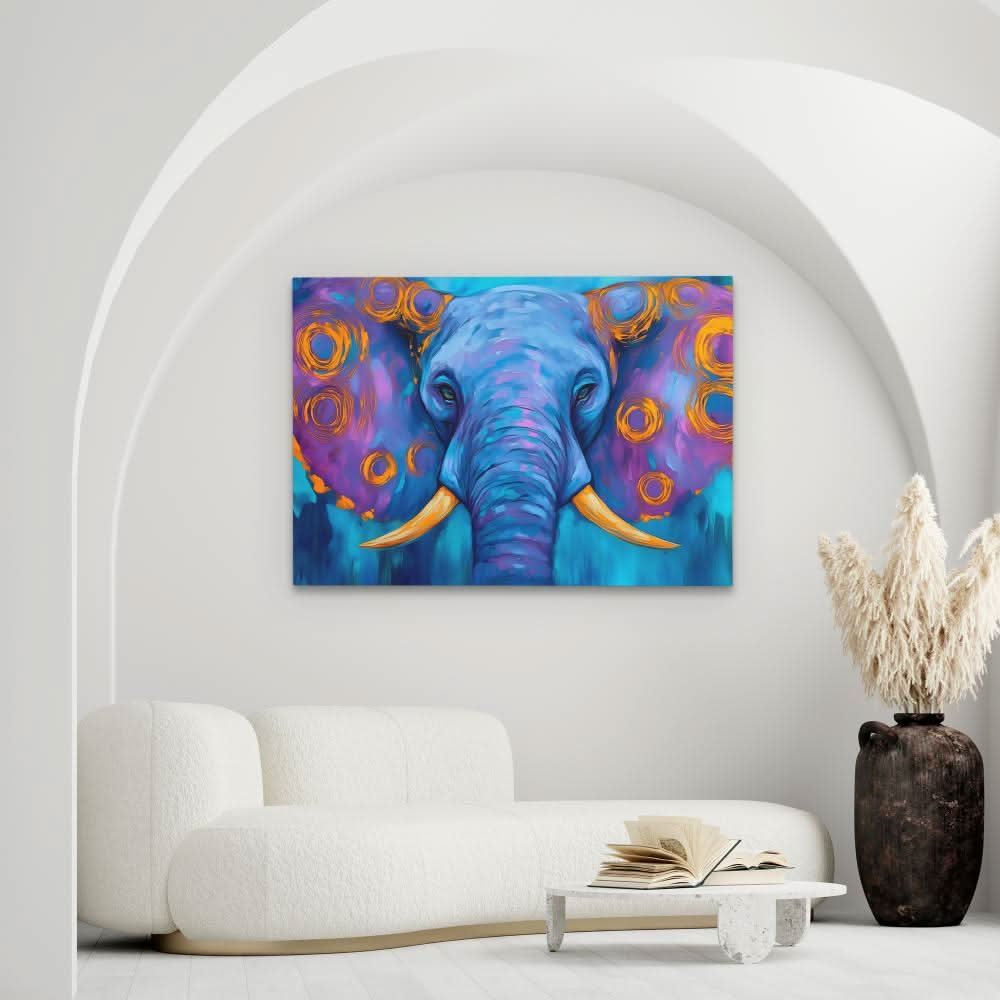 Mystical Elephant - Large Canvas Print