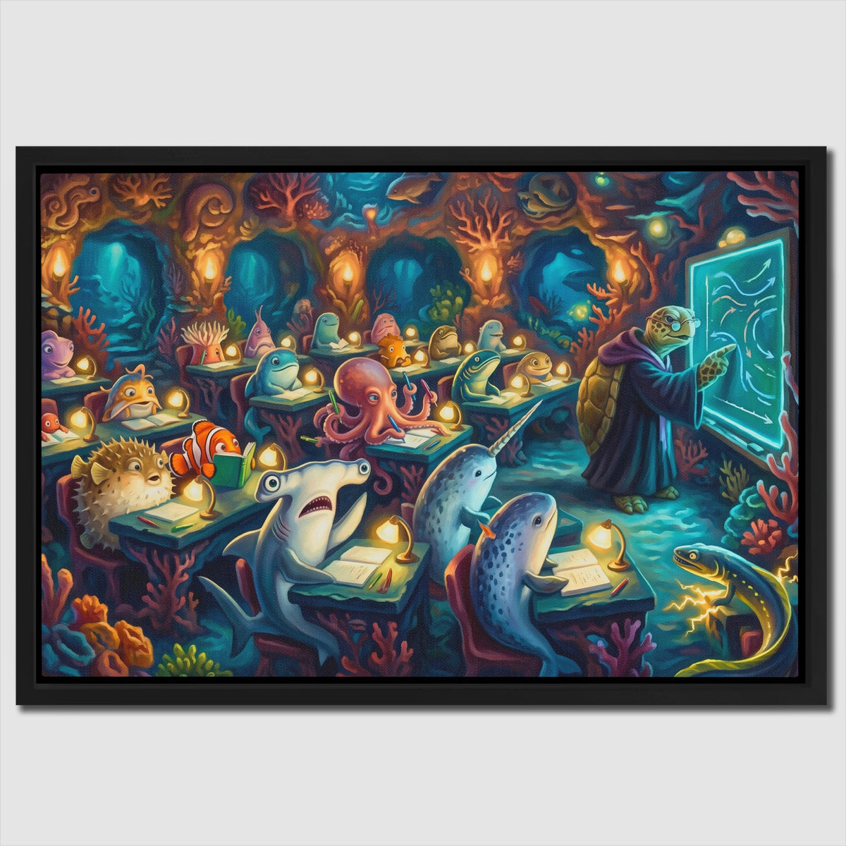 Narwhals Bioluminescent School — Narwhals Bioluminescent School Close Up Landscape 64