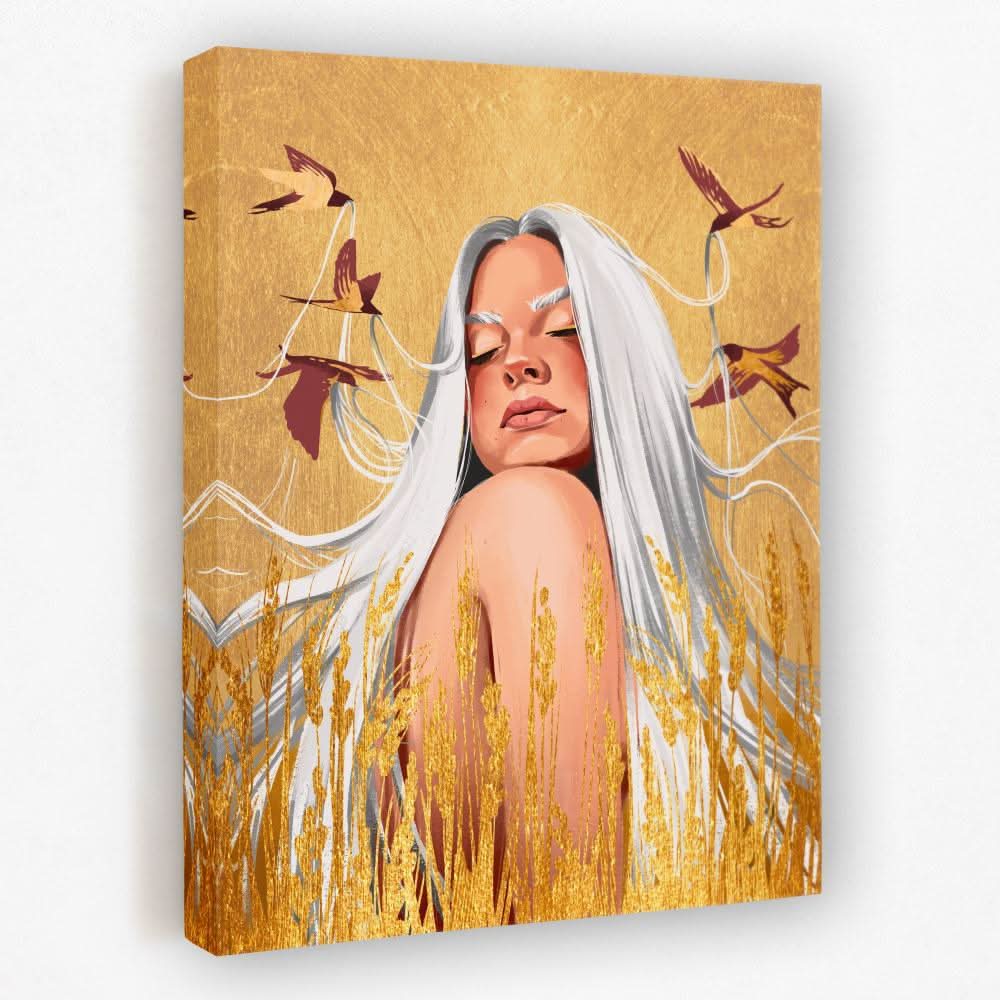 Natures Princess - Bird Canvas Wall Art