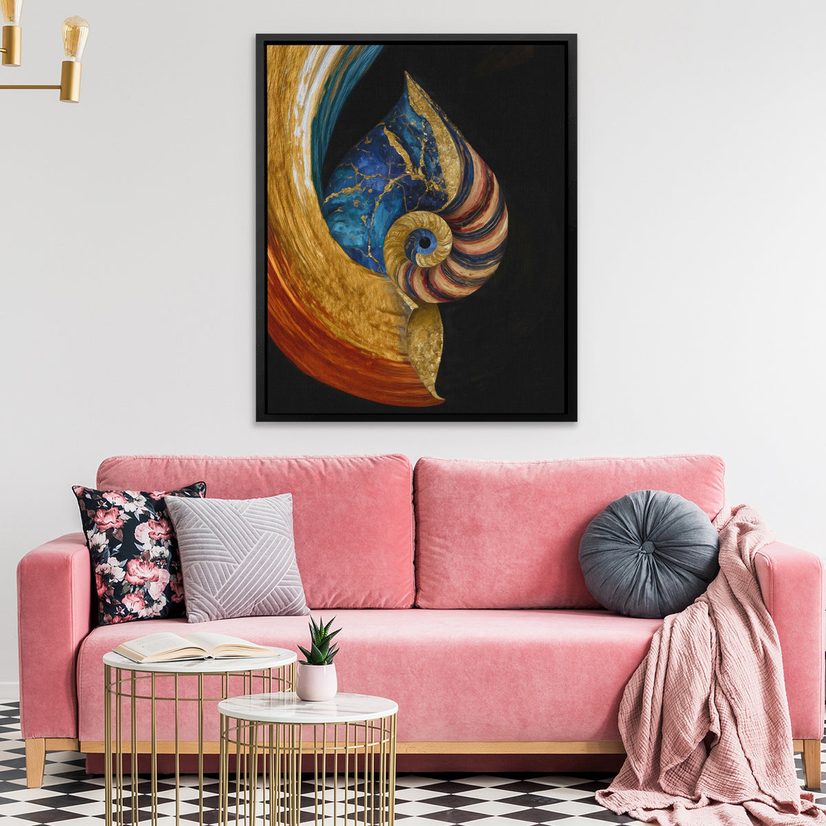 Nautilus Golden Spiral — Nautilus Golden Spiral Pink Coach 177