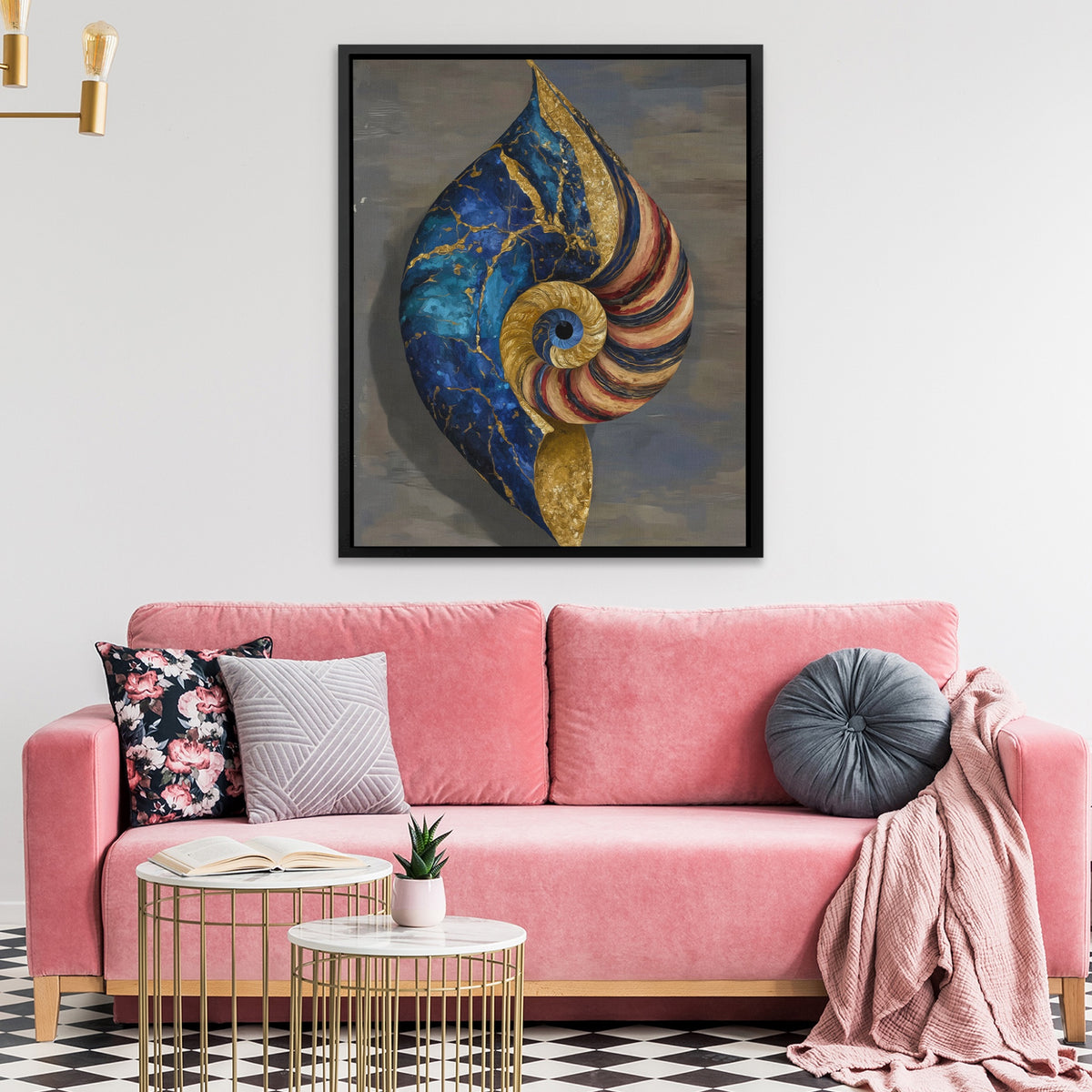 Nautilus Spiral Gold — Nautilus Spiral Gold Pink Coach 179
