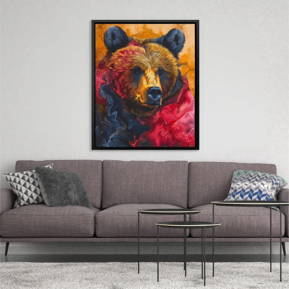 Nebula Bear - Luxury Wall Art