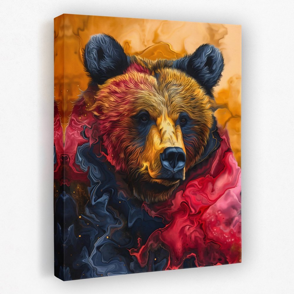 Nebula Bear - Luxury Wall Art