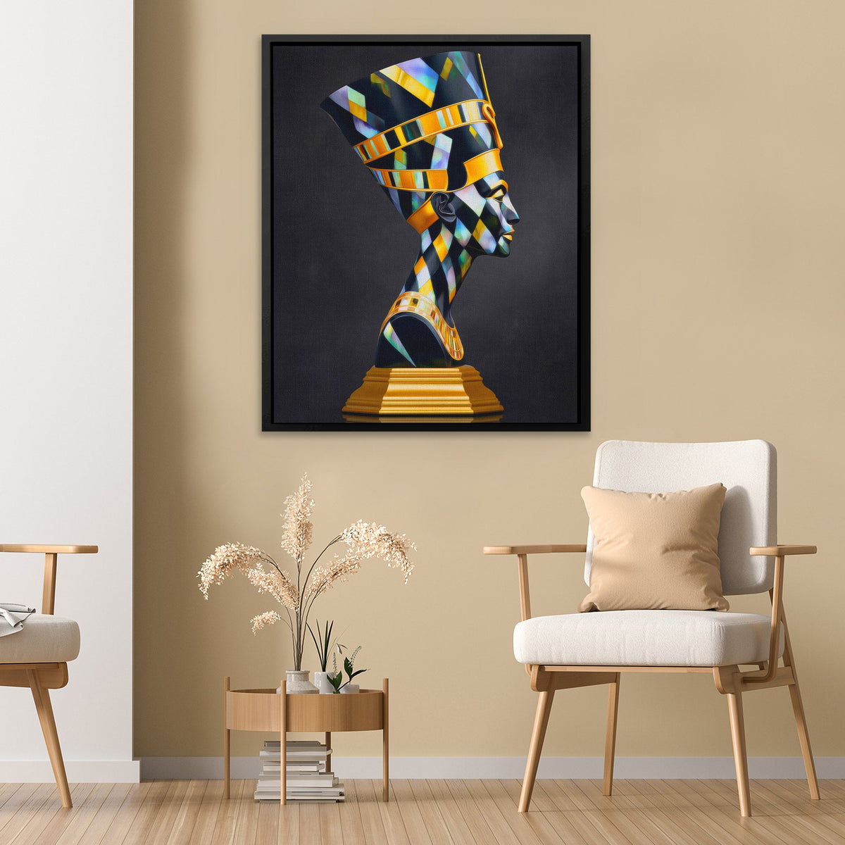 Nefertiti Prismatic Crown - Luxury Wall Art
