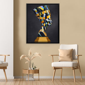 Nefertiti Prismatic Crown - Luxury Wall Art