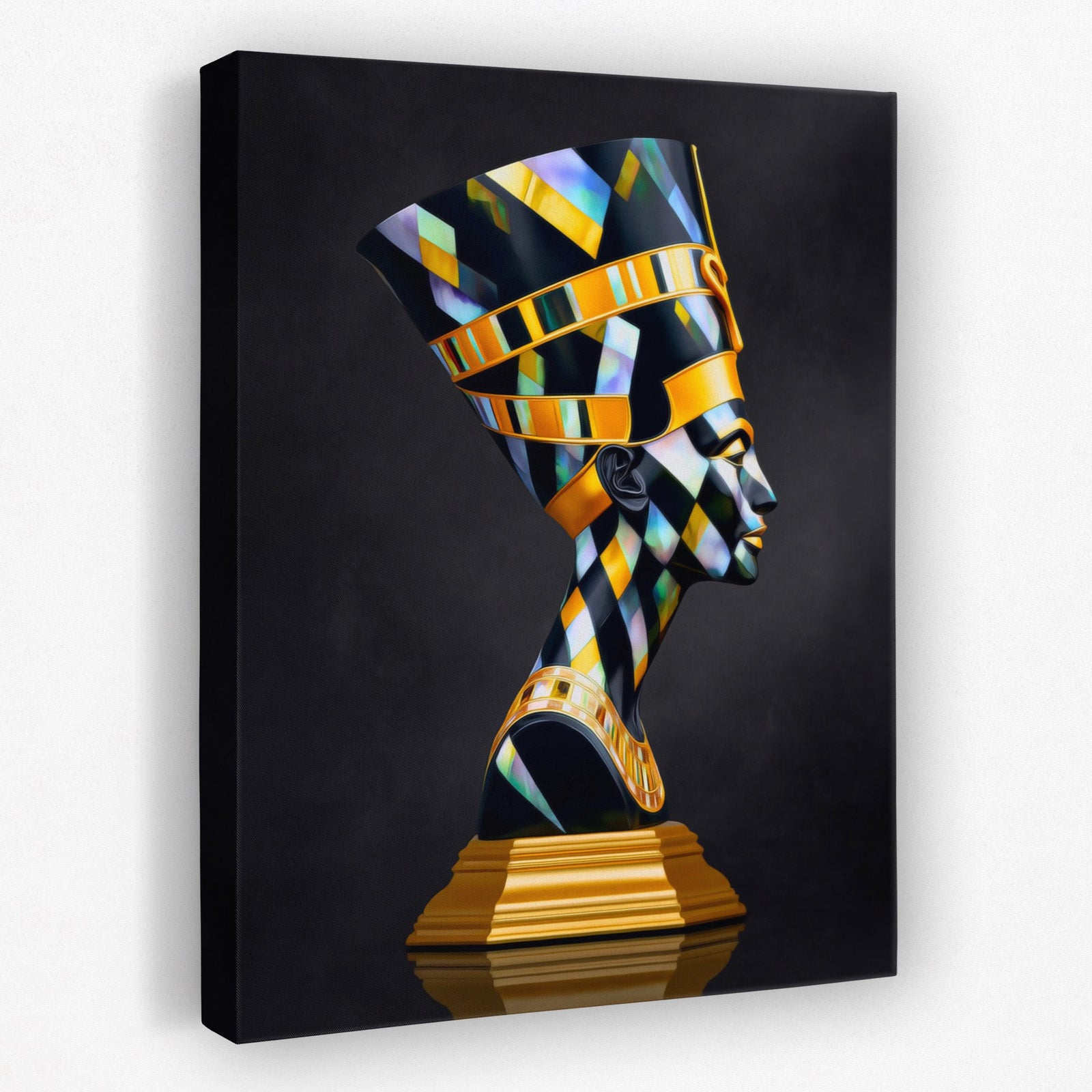 Nefertiti Prismatic Crown - Luxury Wall Art