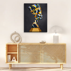 Nefertiti Prismatic Crown - Luxury Wall Art