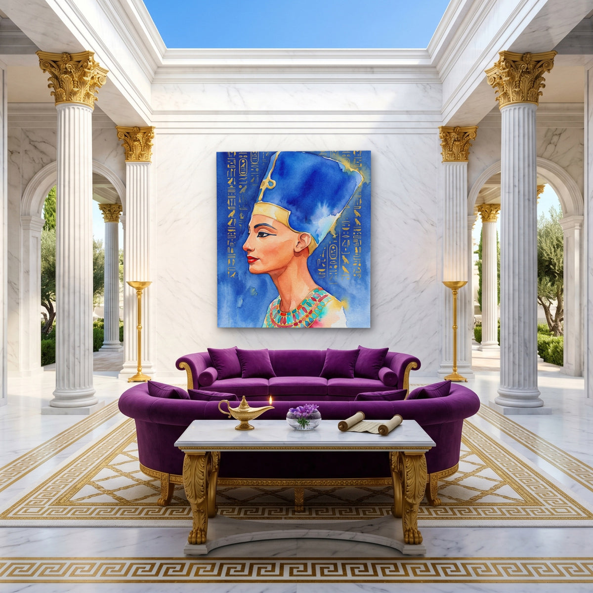 Nefertiti Tall Crown — Nefertiti Tall Crown Magic Room Port 374