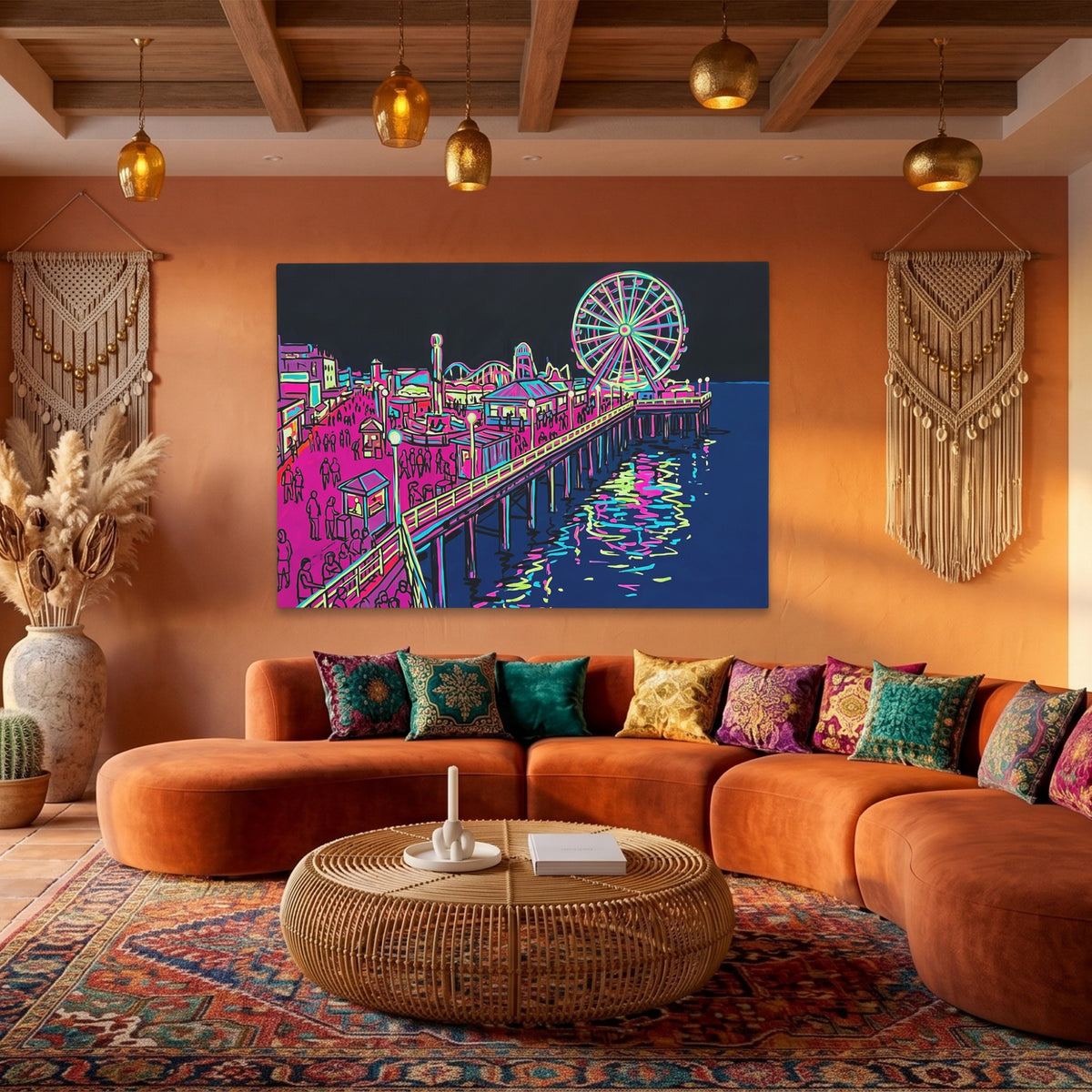 Neon Carnival Night — Neon Carnival Night Boho Living Land 71