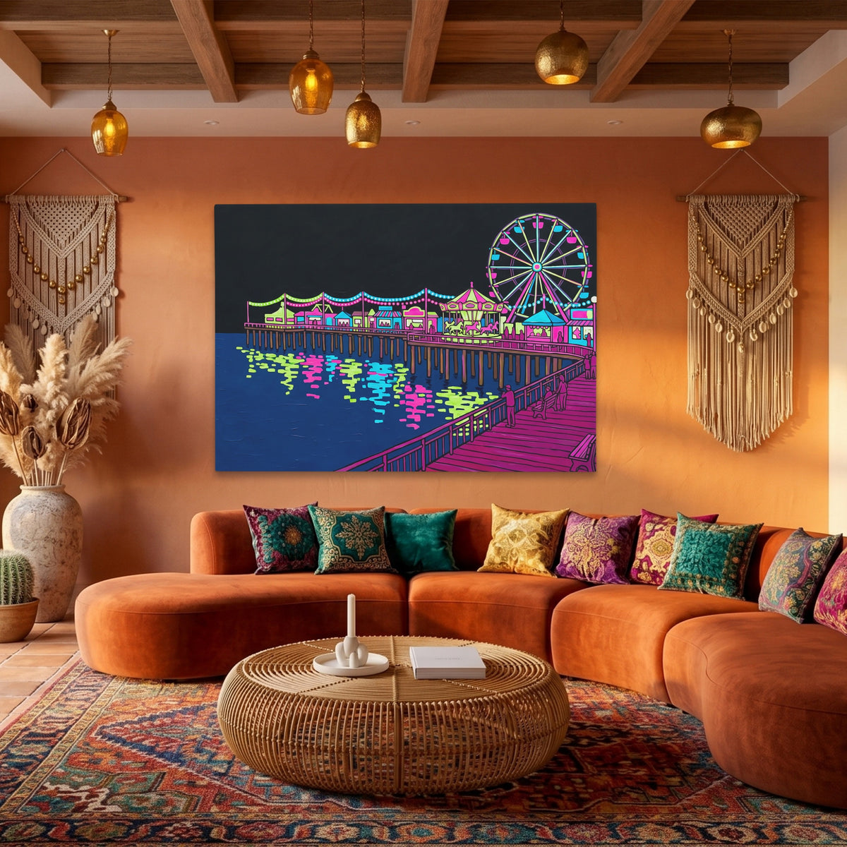 Neon Carnival Pier — Neon Carnival Pier Boho Living Land 72