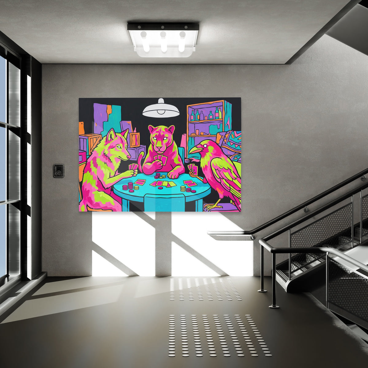 Neon Poker Night — Neon Poker Night New   Luxury Grey Office Land 234