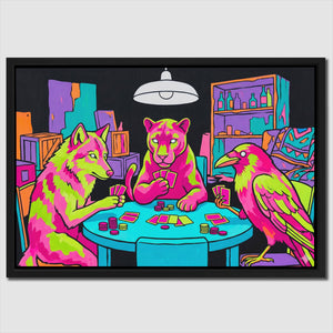 Neon Poker Night — Neon Poker Night Close Up Landscape 114