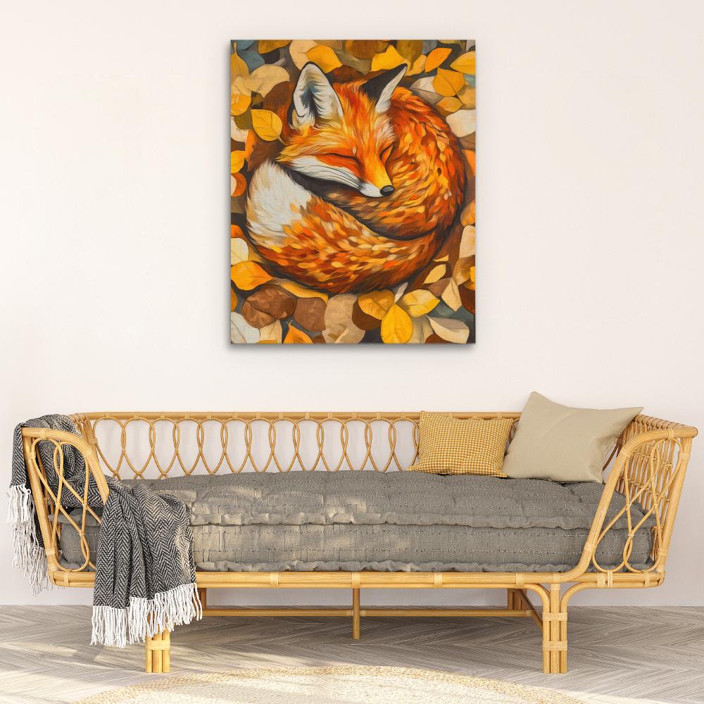 Nestled Fox - Luxury Wall Art