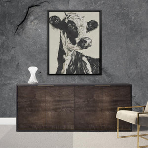 Neutral Cow - Luxury Wall Art