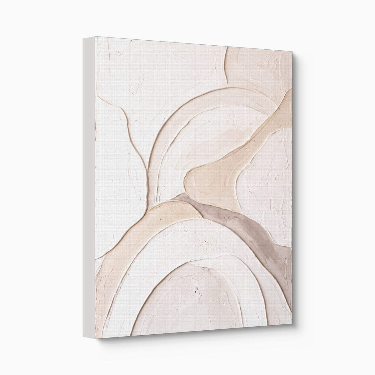 Neutral Sculpted Curves — neutral sculpted curves angled flush print