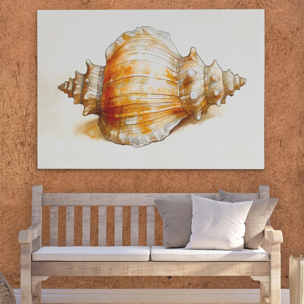 Neutral Seashell - Luxury Wall Art