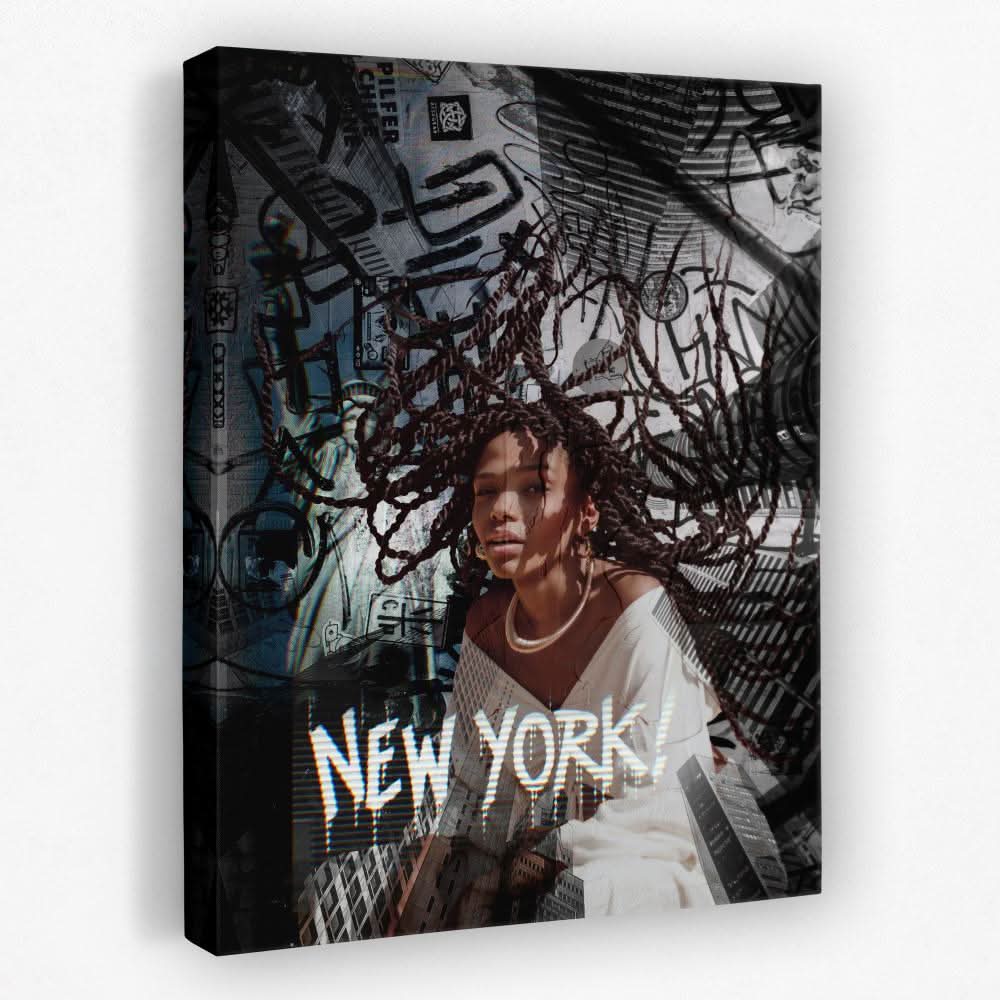 New York Chaos - New York Canvas Wall Art