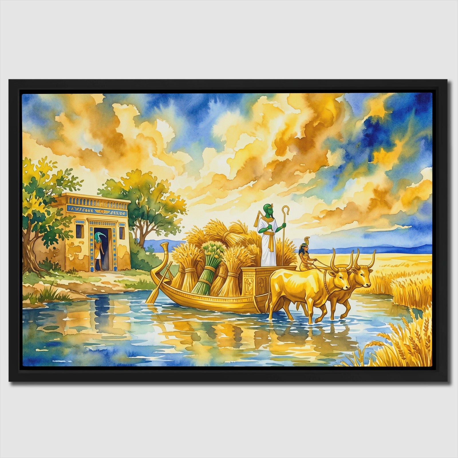 Nile Cattle Transport — Nile Cattle Transport Close Up Landscape 97