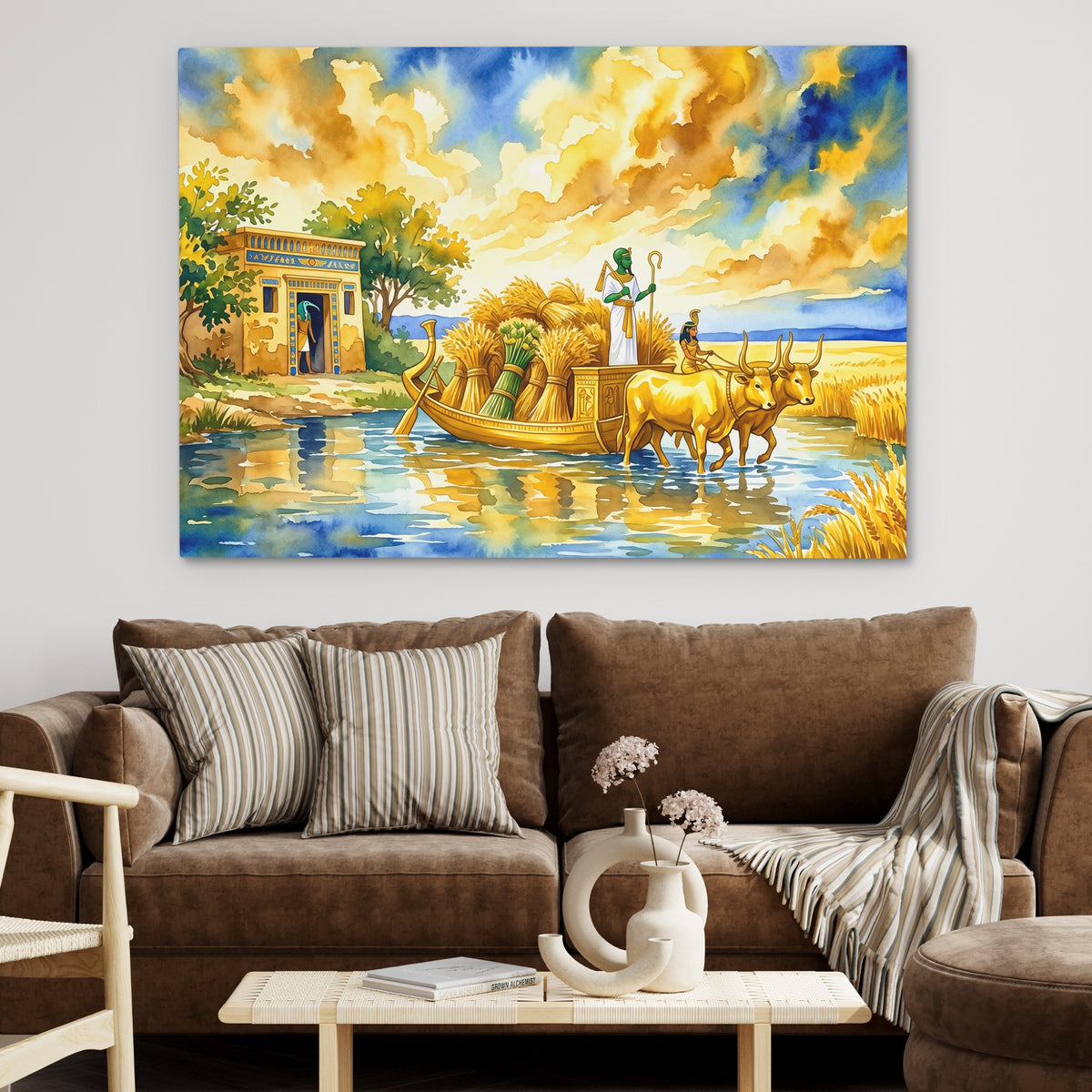 Nile Cattle Transport — Nile Cattle Transport Brown Couch 31