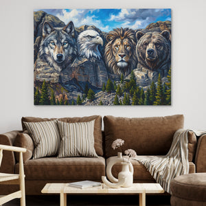 Noble Beasts Carved — Noble Beasts Carved Brown Couch 32