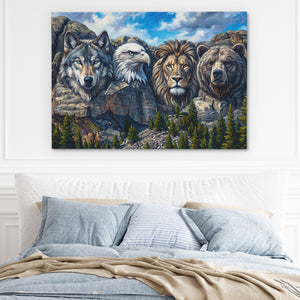 Noble Beasts Carved — Noble Beasts Carved Light Blue Bed 208
