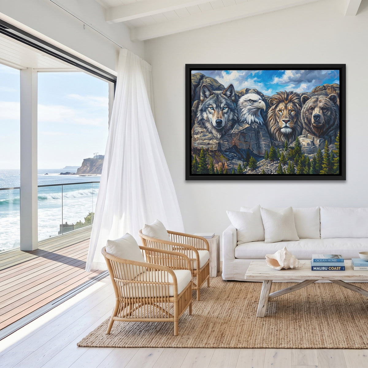 Noble Beasts Carved — Noble Beasts Carved Malibu Beach Land 230