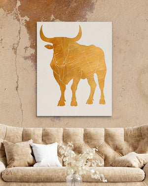 Noble Bull Figure - Luxury Wall Art