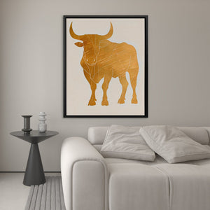 Noble Bull Figure - Luxury Wall Art