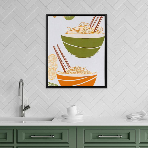 Noodle Dish in a room