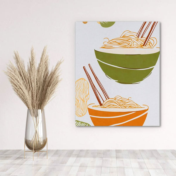 Noodle Dish in a room
