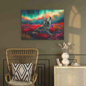 Northern Lights Howl - Luxury Wall Art