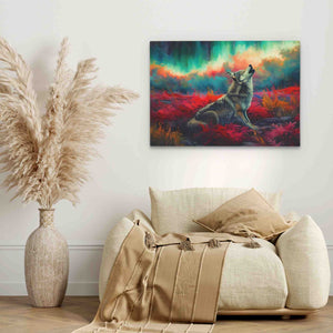 Northern Lights Howl - Luxury Wall Art