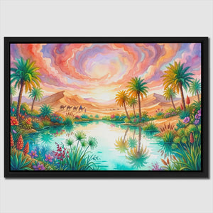 Oasis Sunset Mirage — Oasis Sunset Mirage Close Up Landscape 117
