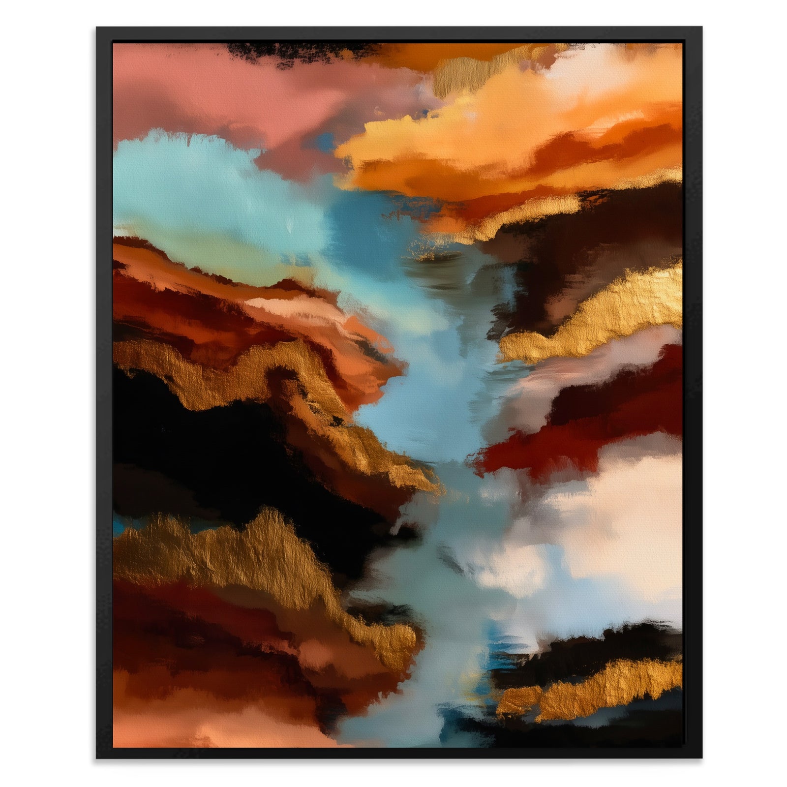 Ocean Moonlight Ink canvas wall art
