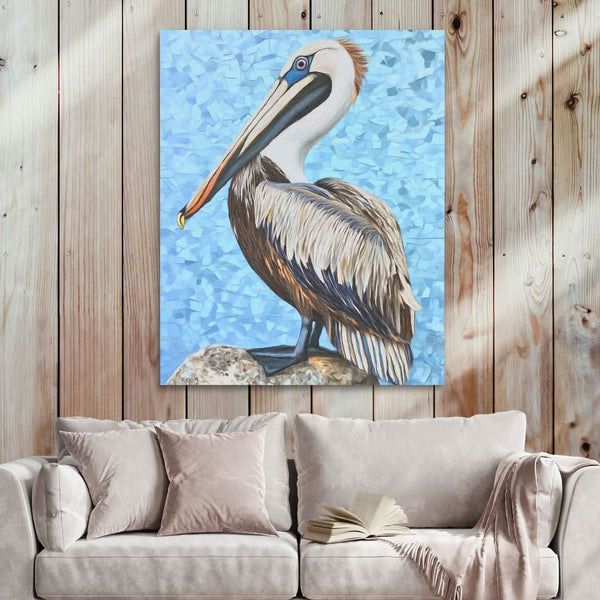 Ocean Pelican Coastal Bird Wall Art