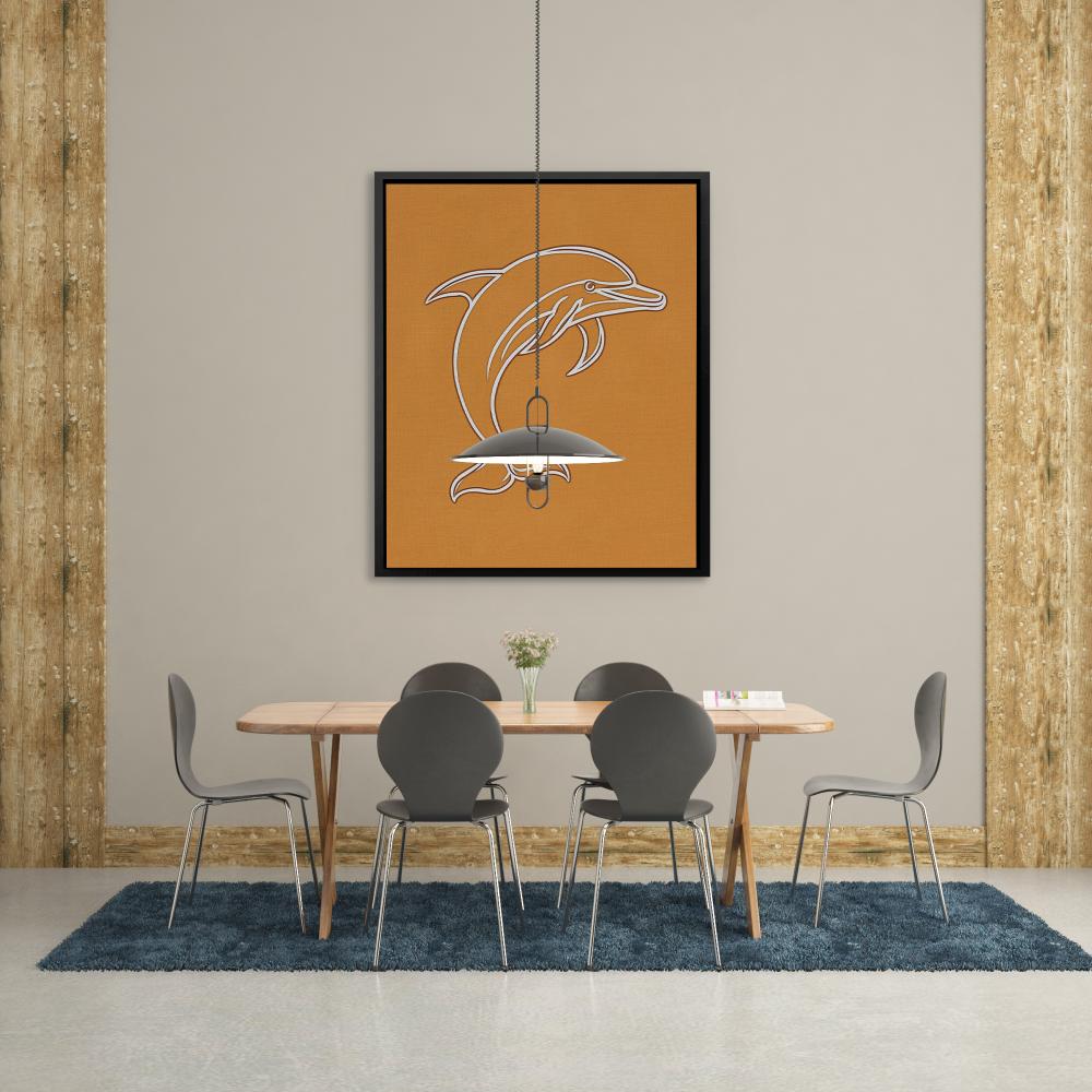 Ocean Vibes Dolphin - Luxury Wall Art