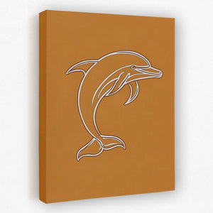 Ocean Vibes Dolphin - Luxury Wall Art