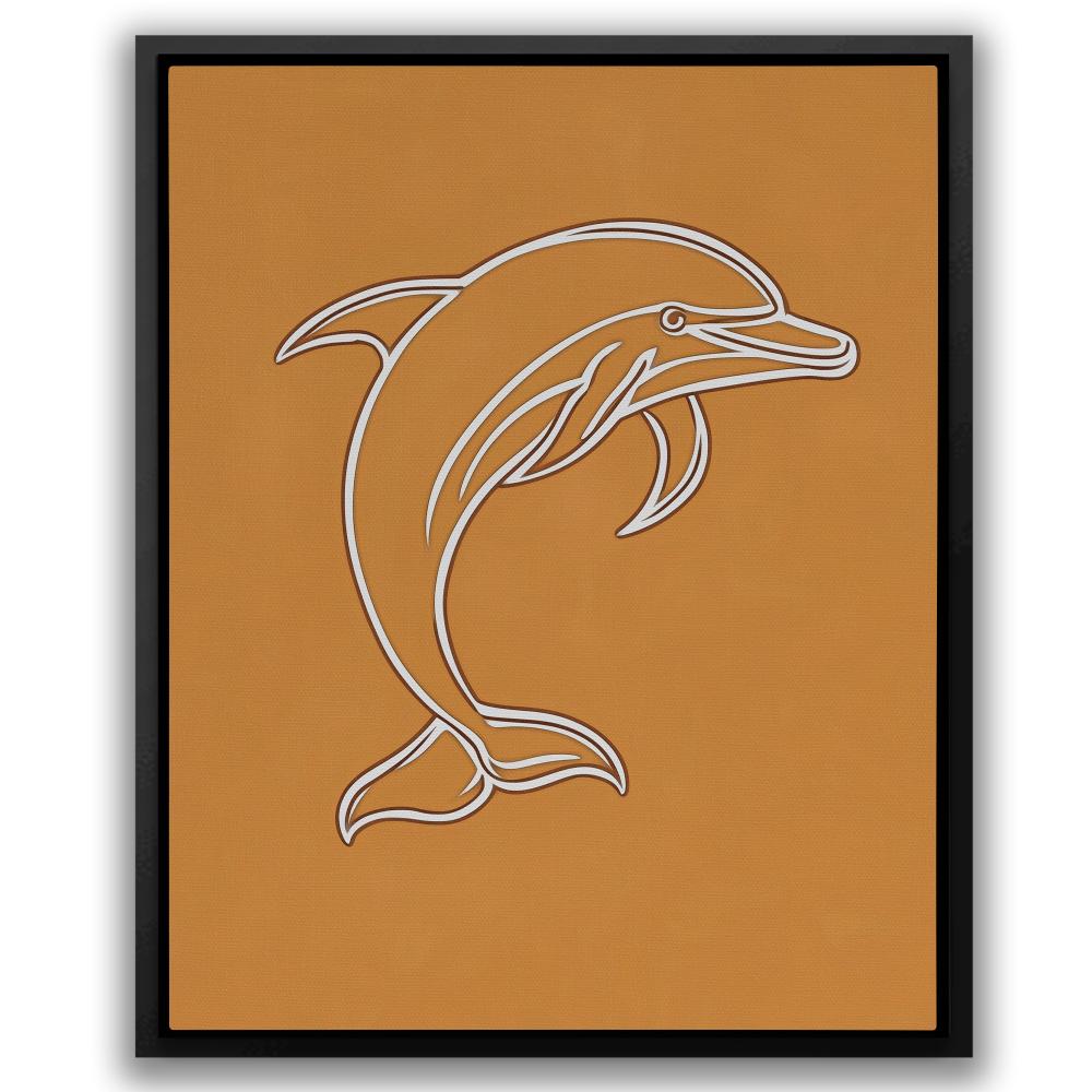 Ocean Vibes Dolphin - Luxury Wall Art