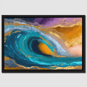 Ocean Wave Folding — Ocean Wave Folding Close Up Landscape 118
