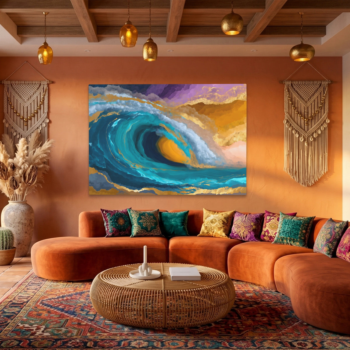 Ocean Wave Folding — Ocean Wave Folding Boho Living Land 78