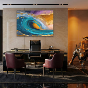 Ocean Wave Folding — Ocean Wave Folding Bull Bronze Land 98