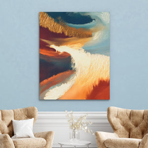 Ocean Waves Moonlight — Ocean Waves Moonlight Two Chairs Robins Egg Walls 327