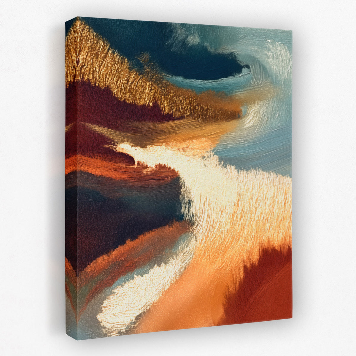 Ocean Waves Moonlight — Ocean Waves Moonlight Portrait   Side View   Mirror 231