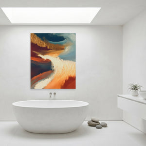 Ocean Waves Moonlight — Ocean Waves Moonlight Minimalist Bathroom Port 63