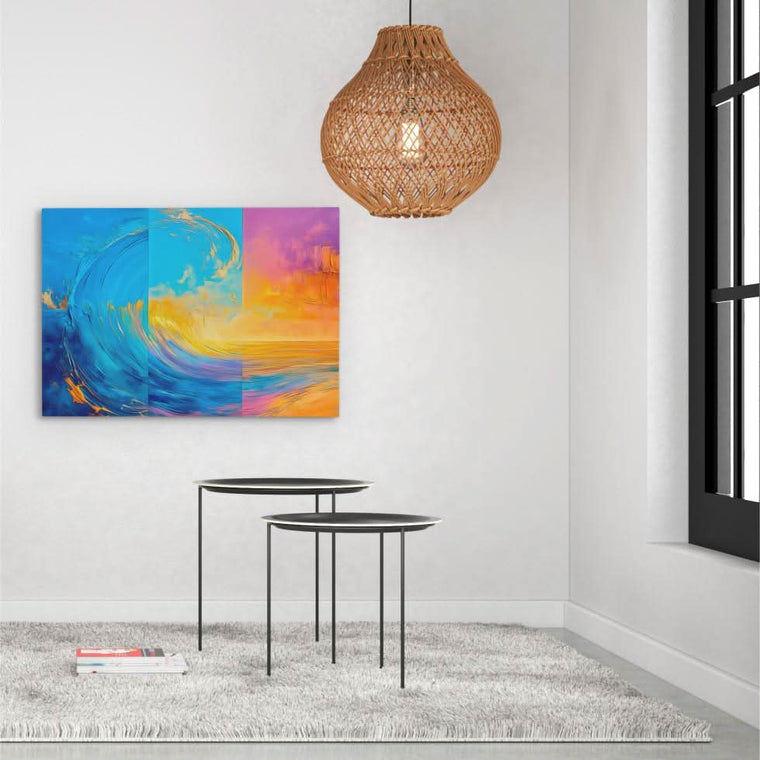 Oceanic Timelines in a living room