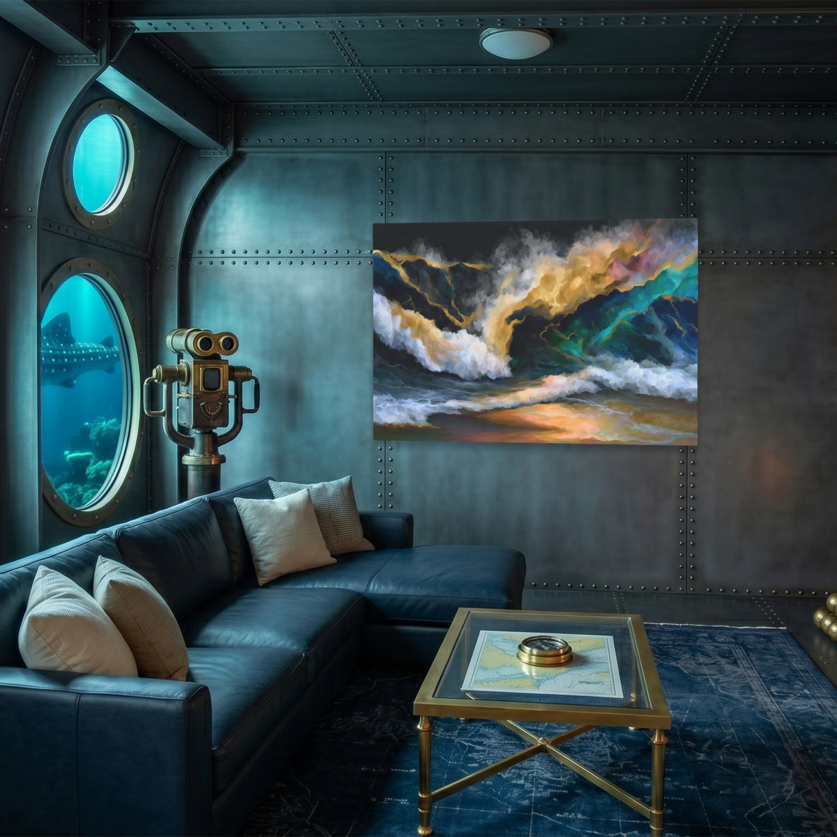 Oceanic Waves Turbulent — Oceanic Waves Turbulent Submarine Wall Land 259